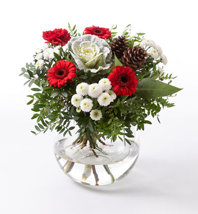 Julebukett i rødt og hvitt Julebukett i rødt og hvitt